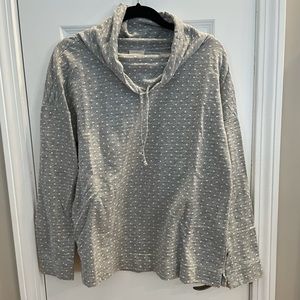 Talbots Drawstring Cowl Long Sleeve
